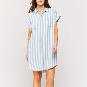 Jak & Rae Striped Shirt Dress